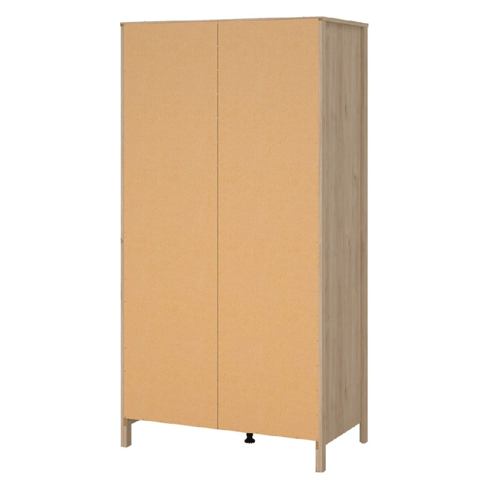 Malibu Wooden Wardrobe With 2 Doors In Oak
