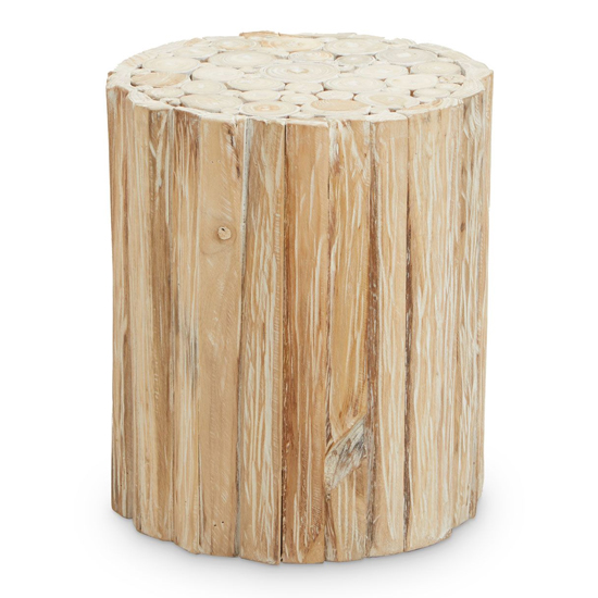 Photo of Malign round wooden stool in natural