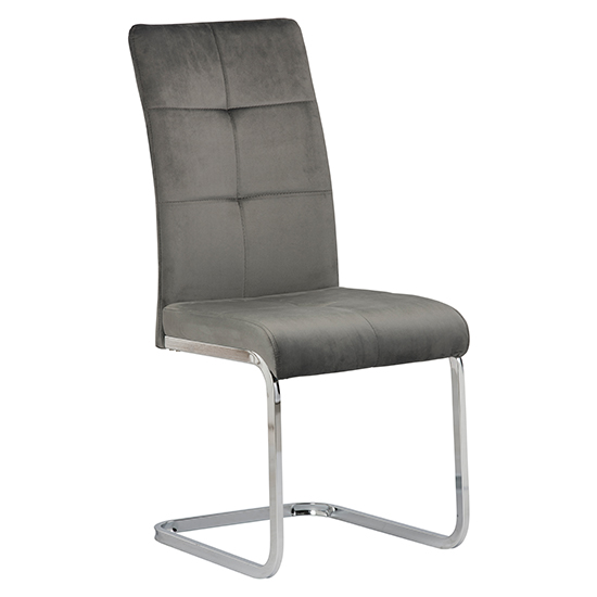 Malin Grey High Gloss Dining Table With 6 Flotin Grey Chairs_4