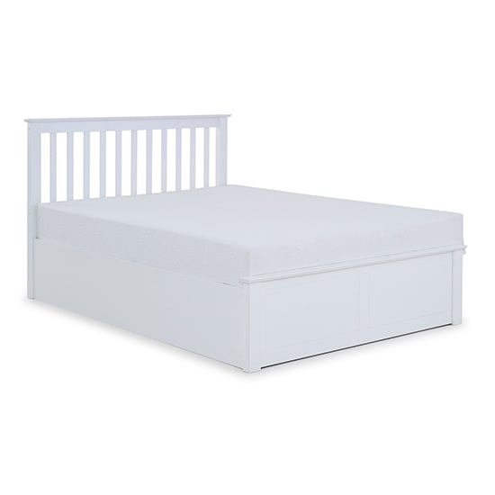 Malmo Wooden Ottoman Storage Small Double Bed In White_4