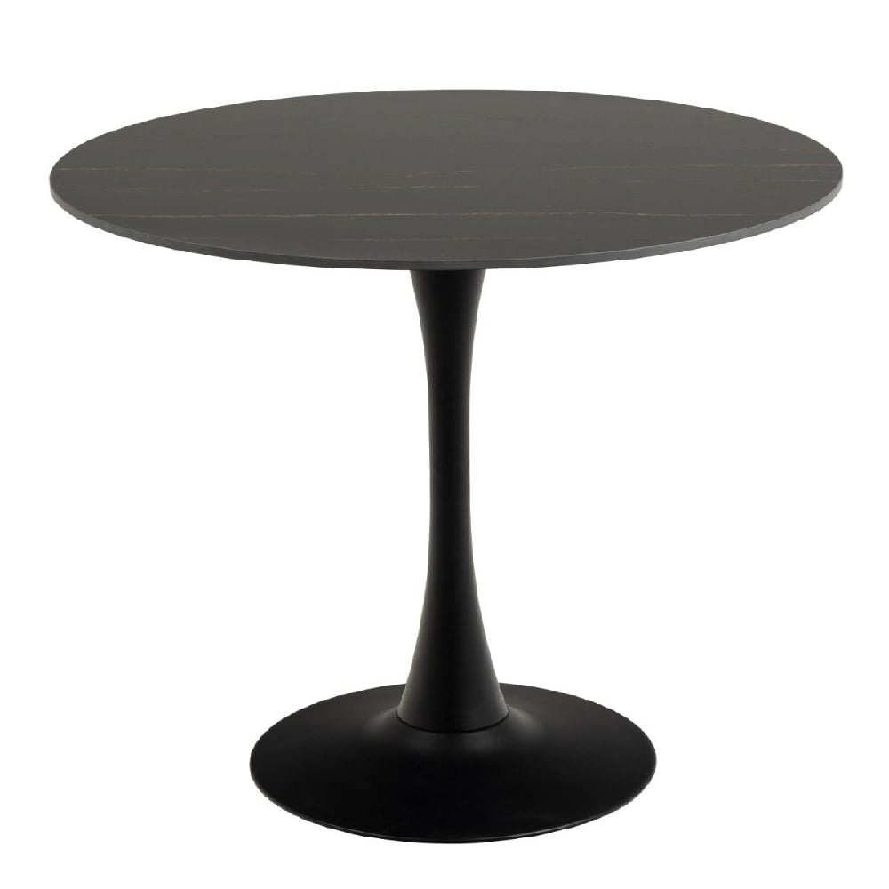 Read more about Malone ceramic dining table round in black