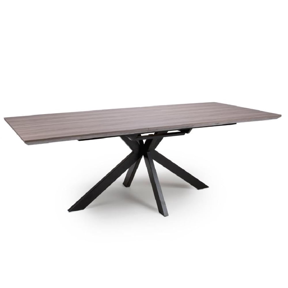 Read more about Malone large wooden extending dining table in grey
