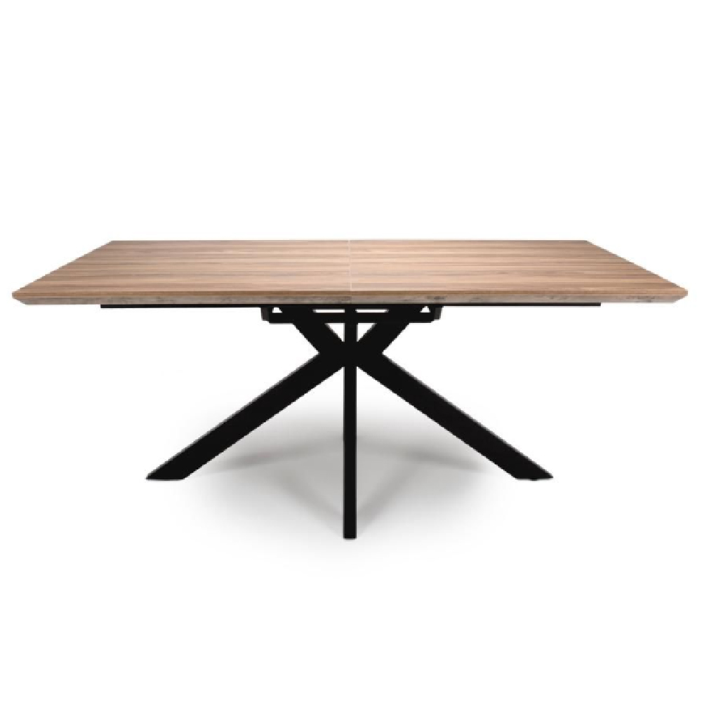 Malone Large Wooden Extending Dining Table In Light Walnut