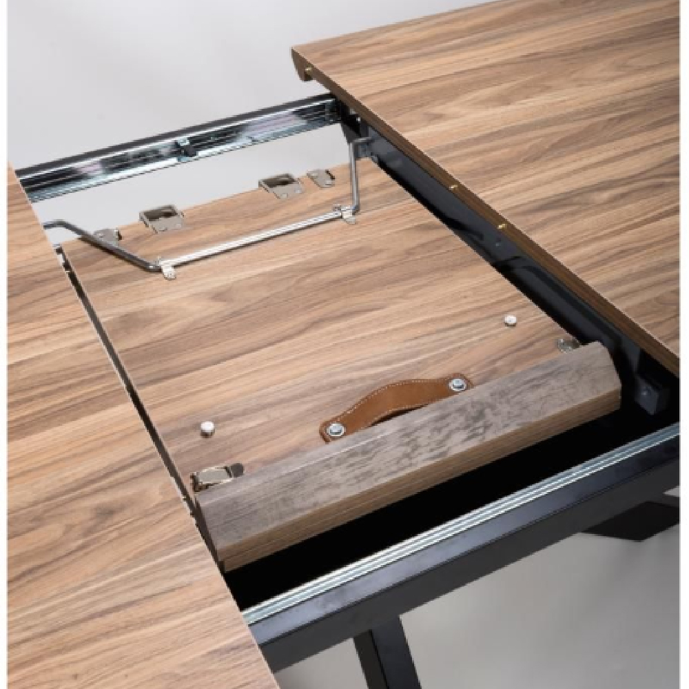 Malone Large Wooden Extending Dining Table In Light Walnut