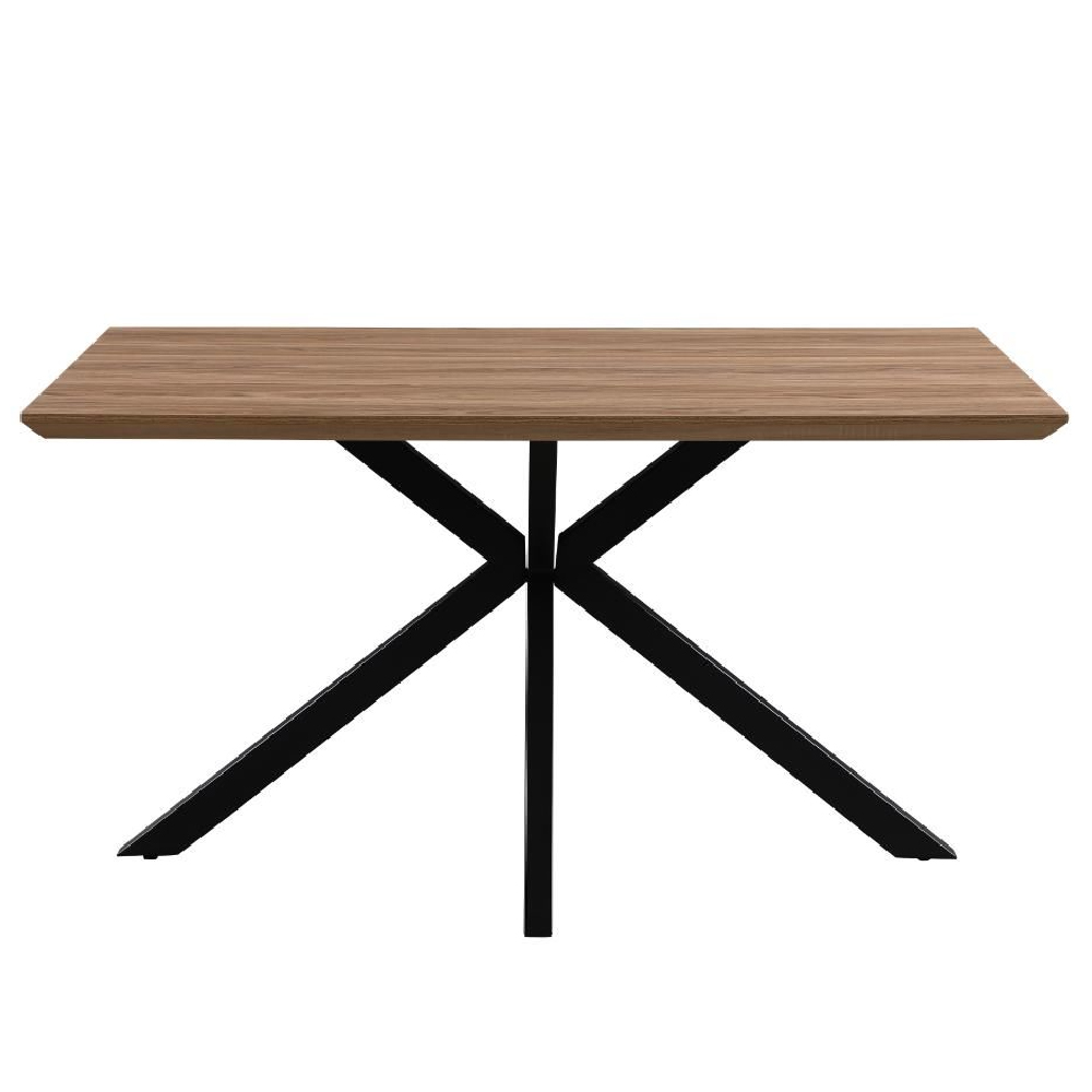 Malone Small Wooden Rectangular Dining Table In Light Walnut