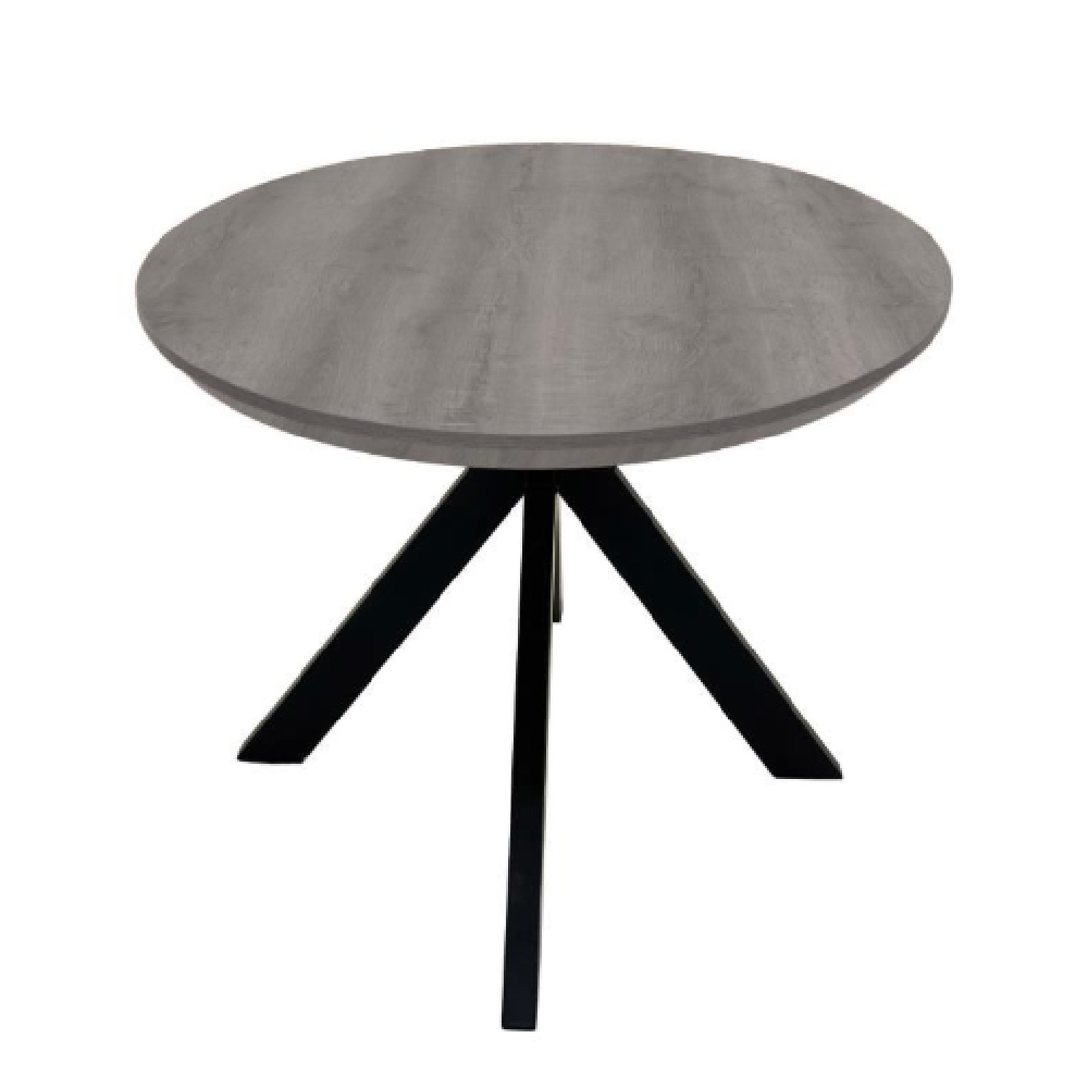 Malone Wooden Oval Dining Table In Grey