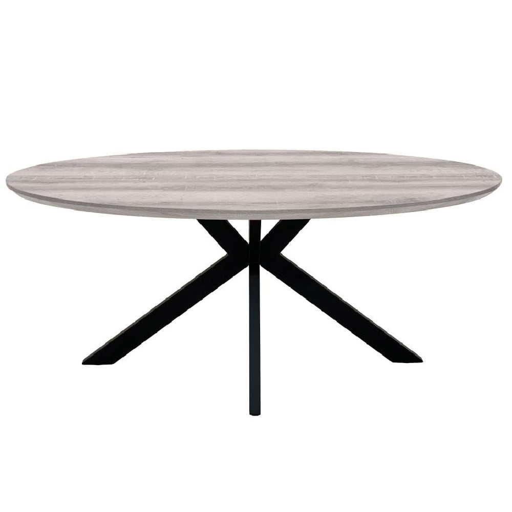 Read more about Malone wooden oval dining table in grey