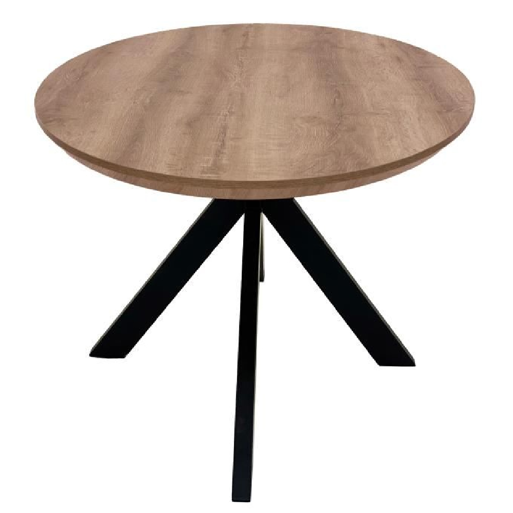 Malone Wooden Oval Dining Table In Light Walnut