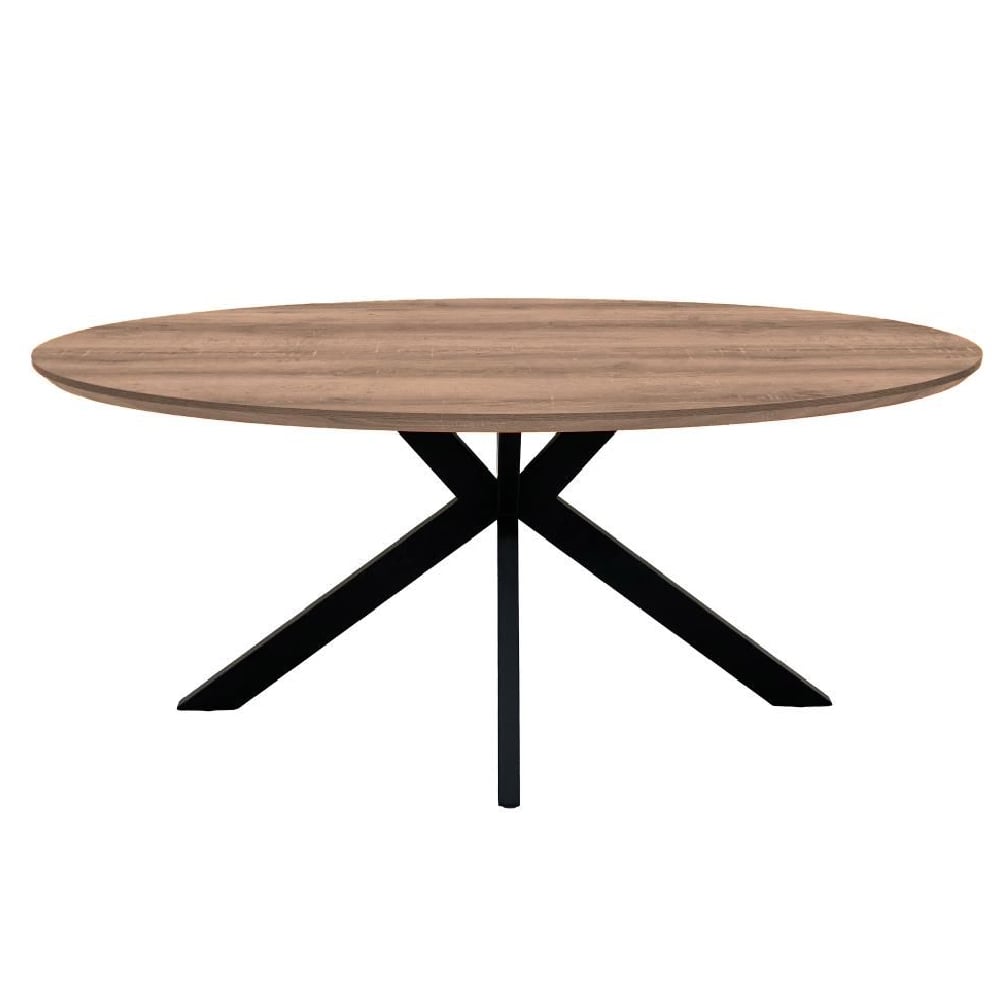 Read more about Malone wooden oval dining table in light walnut