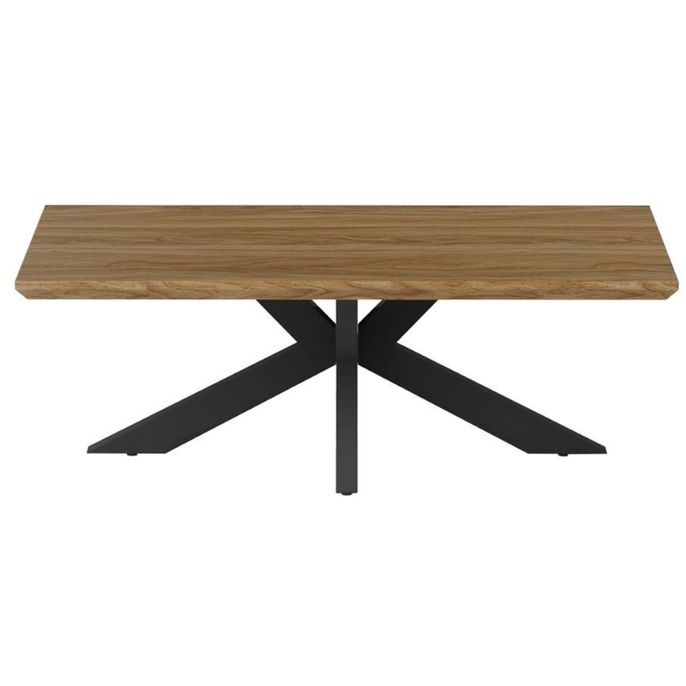 Malone Wooden Rectangular Coffee Table In Light Walnut