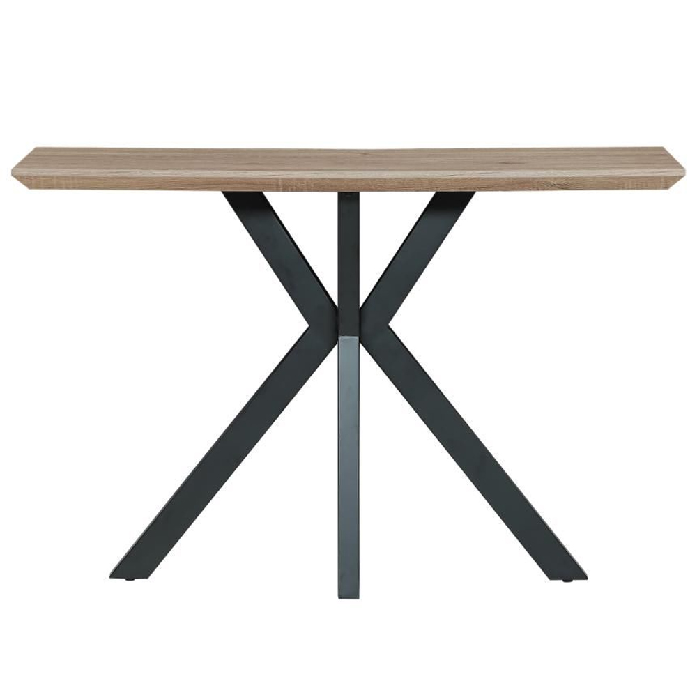 Malone Wooden Rectangular Console Table In Oak