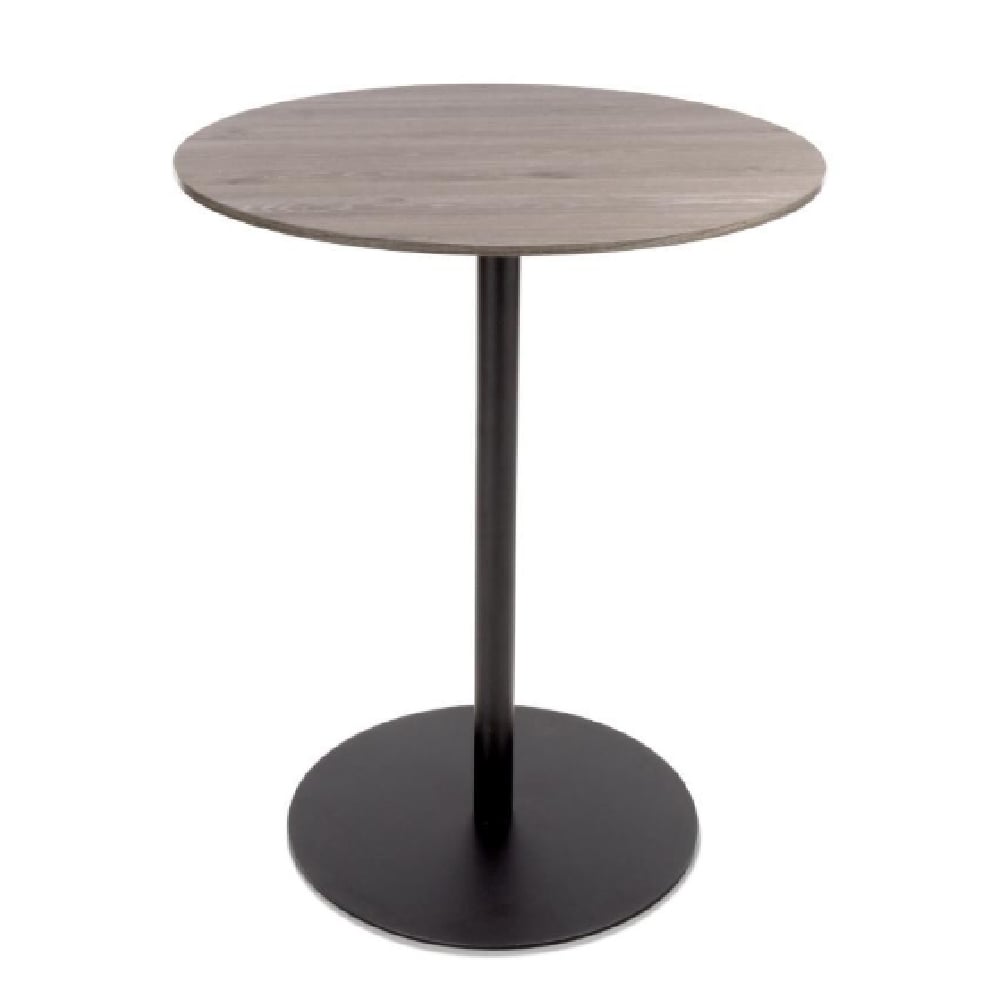 Read more about Malone wooden round bar table in grey