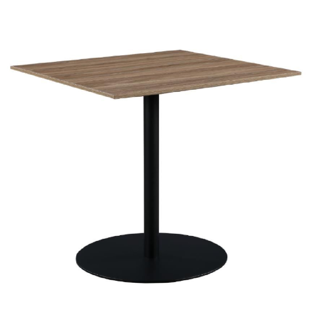 Malone Wooden Square Dining Table In Light Walnut