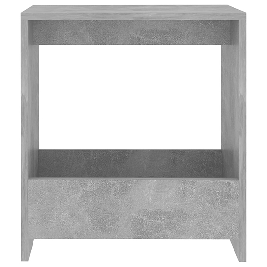Malva Wooden Side Table In Concrete Effect