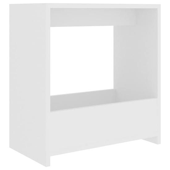 Malva Wooden Side Table In White