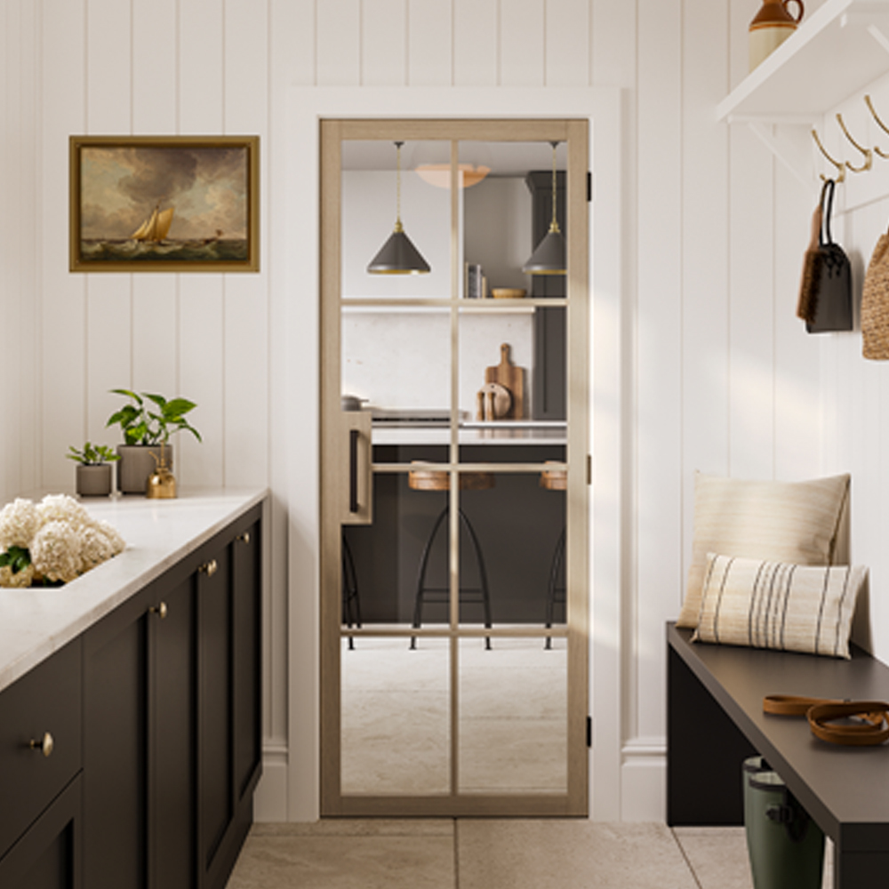 Read more about Malvern 1981mm x 762mm clear glazed internal door in oak