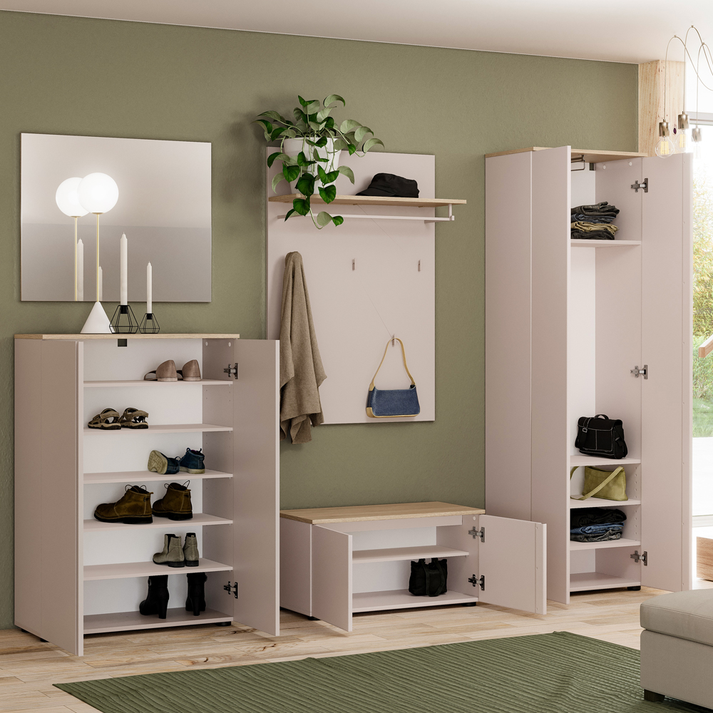 Malvern Wooden Hallway Furniture Set in Cashmere