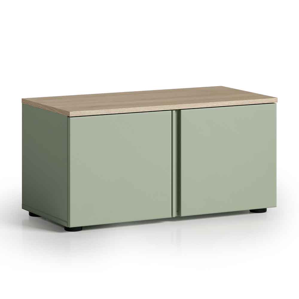 Malvern Wooden Hallway Seating Bench in Sage Green