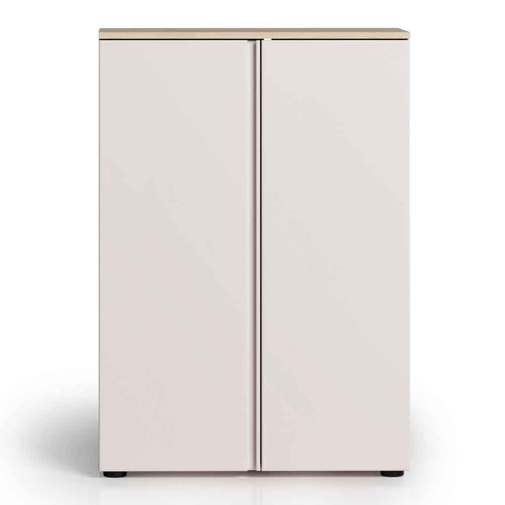 Malvern Wooden Shoe Storage Cabinet with 2 Doors in Cashmere