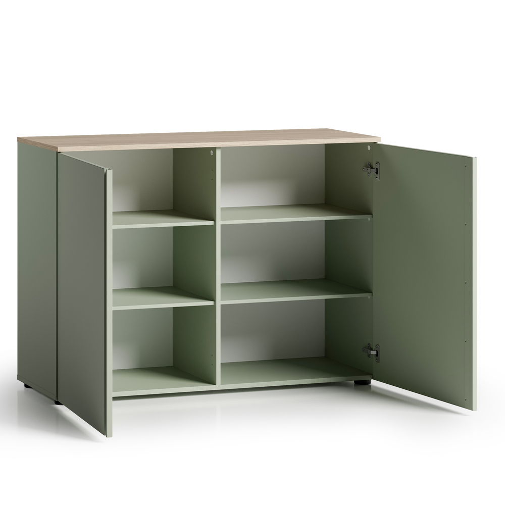 Malvern Wooden Sideboard with 2 Doors in Sage Green