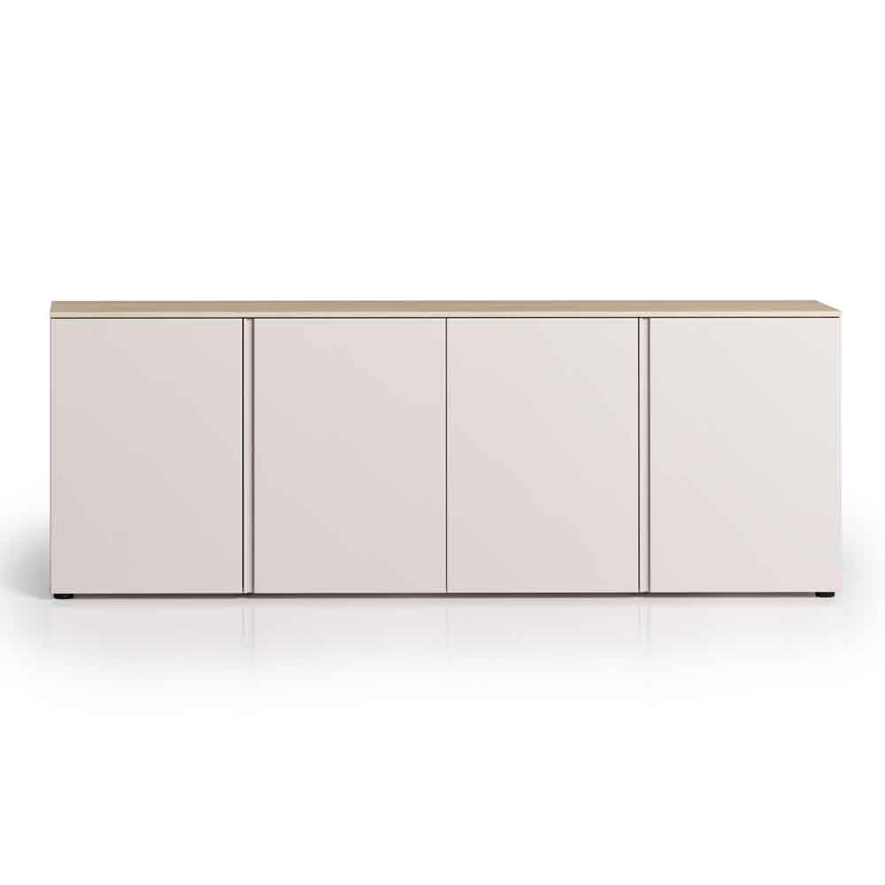 Malvern Wooden Sideboard with 4 Doors in Cashmere