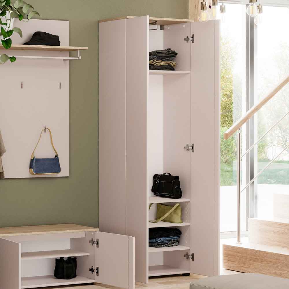 Malvern Wooden Wardrobe with 2 Doors in Cashmere