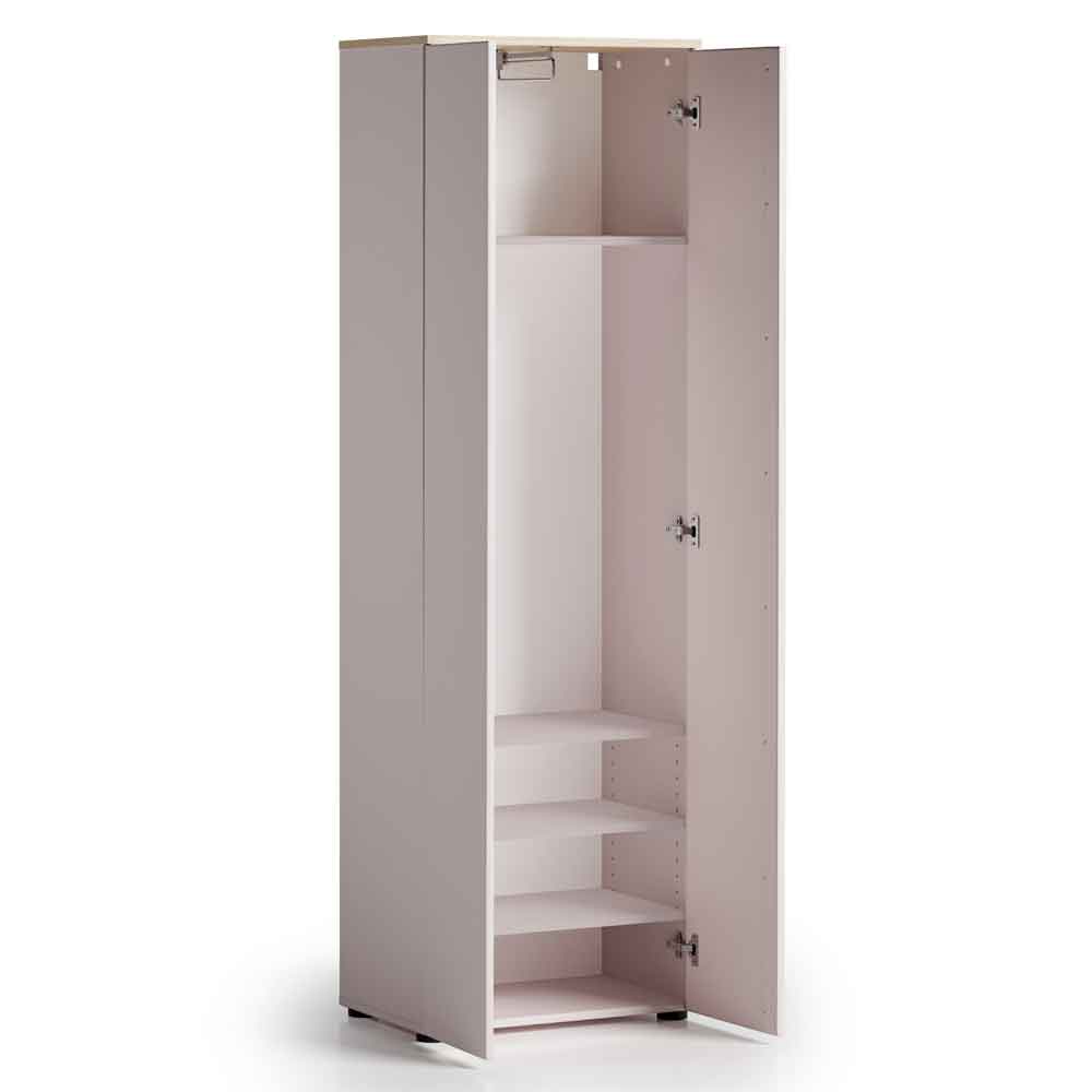 Malvern Wooden Wardrobe with 2 Doors in Cashmere