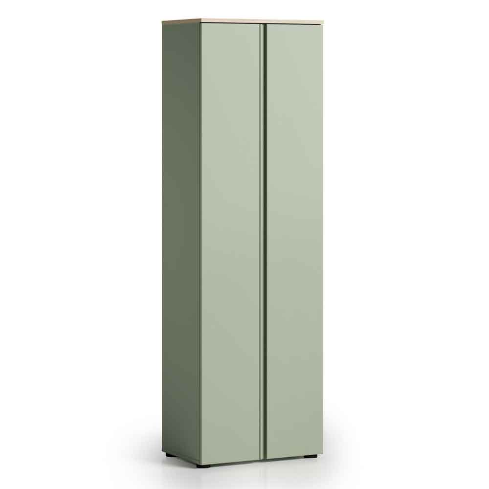 Malvern Wooden Wardrobe with 2 Doors in Sage Green
