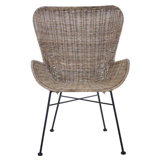 Hunor Kubu Rattan Curved Design Chair In Pair    