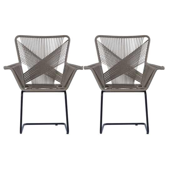 Hunor Kubu Rattan Effect Chair In Pair