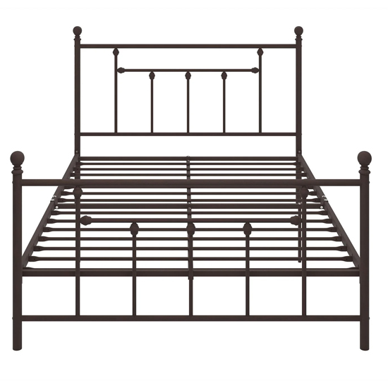 Manalo Metal Double Bed In White