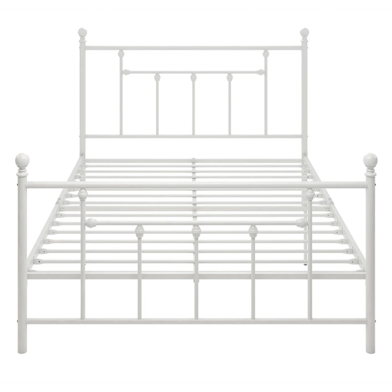 Manalo Metal King Size Bed In White