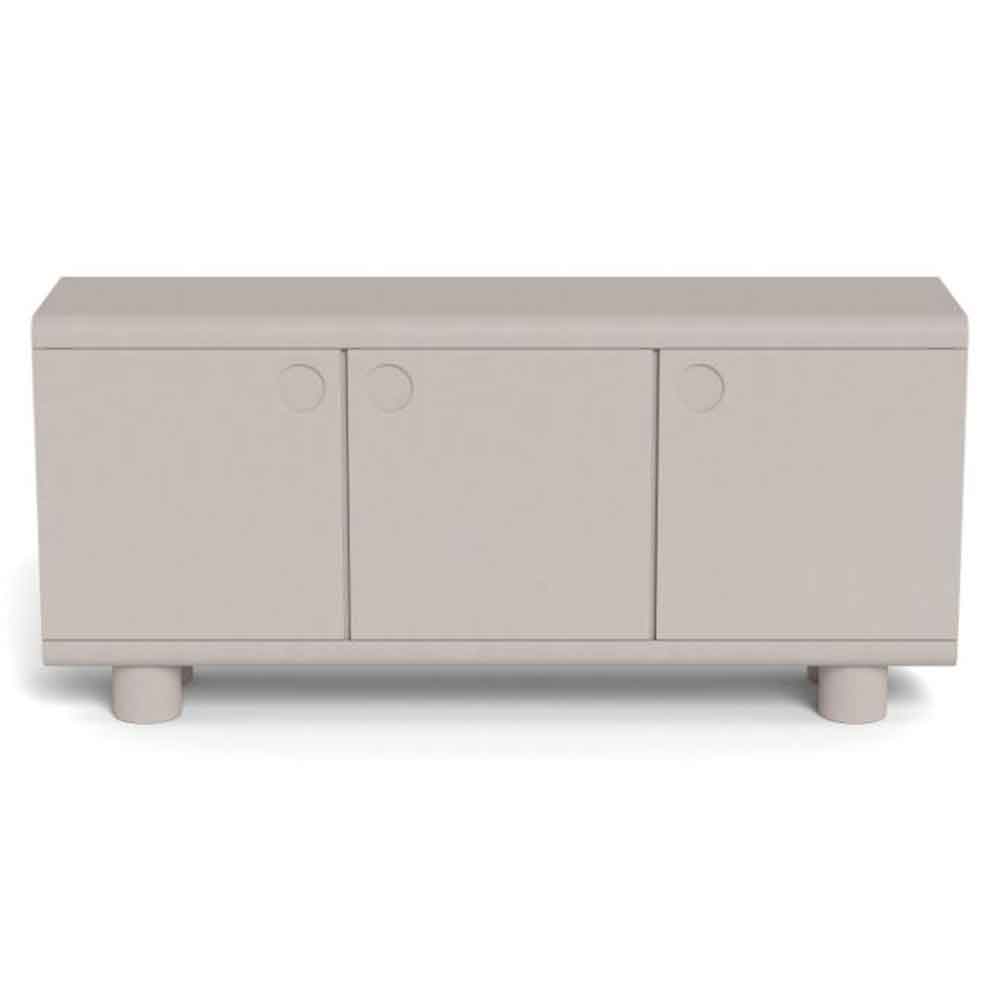 Manawa Wooden Sideboard With 3 Doors - Grey