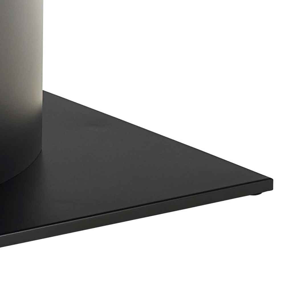 Manchester Ceramic Dining Table With Black Base - Rusty Brown