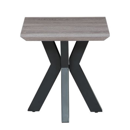 Photo of Manhattan square wooden end table in grey