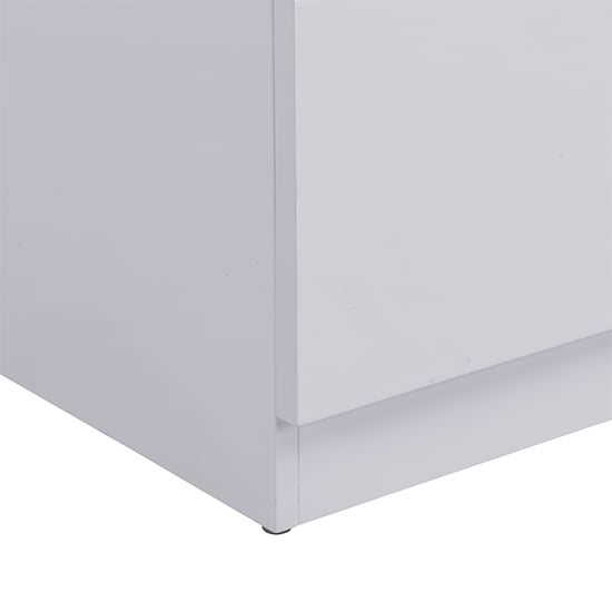 Manhattan Wide High Gloss Chest Of 6 Drawers In White_10