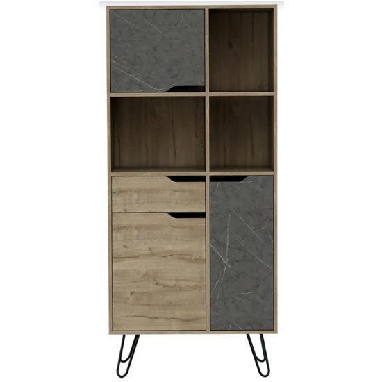 Marsett Wooden Storage Cabinet In Bleached Pine And Grey_3
