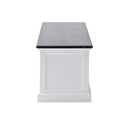 Allthorp Solid Wood TV Stand Large In White And Black Top_7