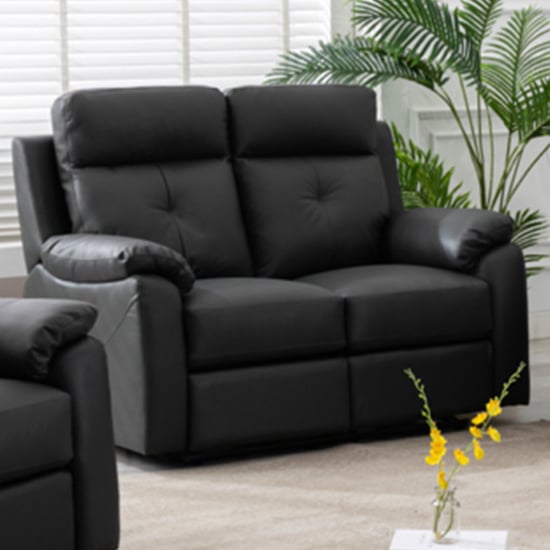 Read more about Manila electric leather recliner 2 seater sofa in anthracite
