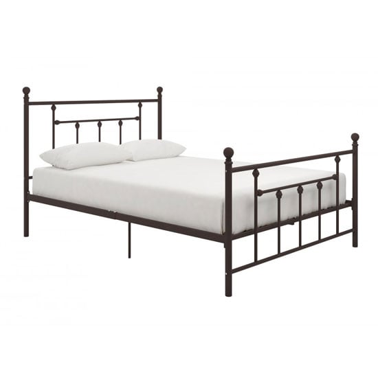 Morgana Metal King Size Bed In Bronze_2