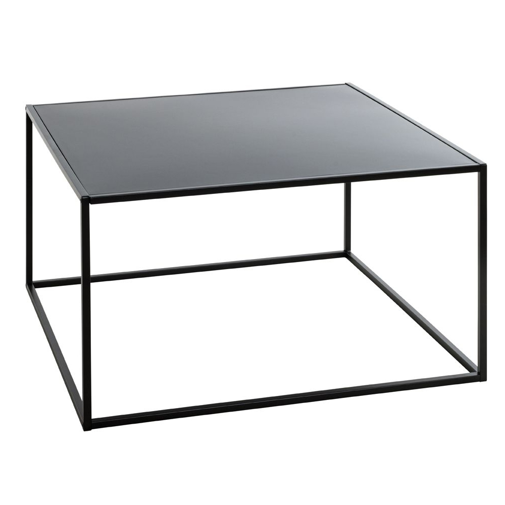 Manitowoc Metal Square End Table In Black