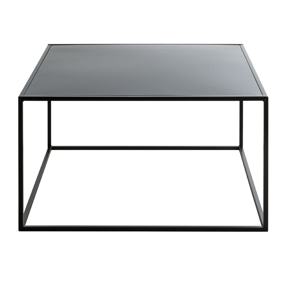 Manitowoc Metal Square End Table In Black