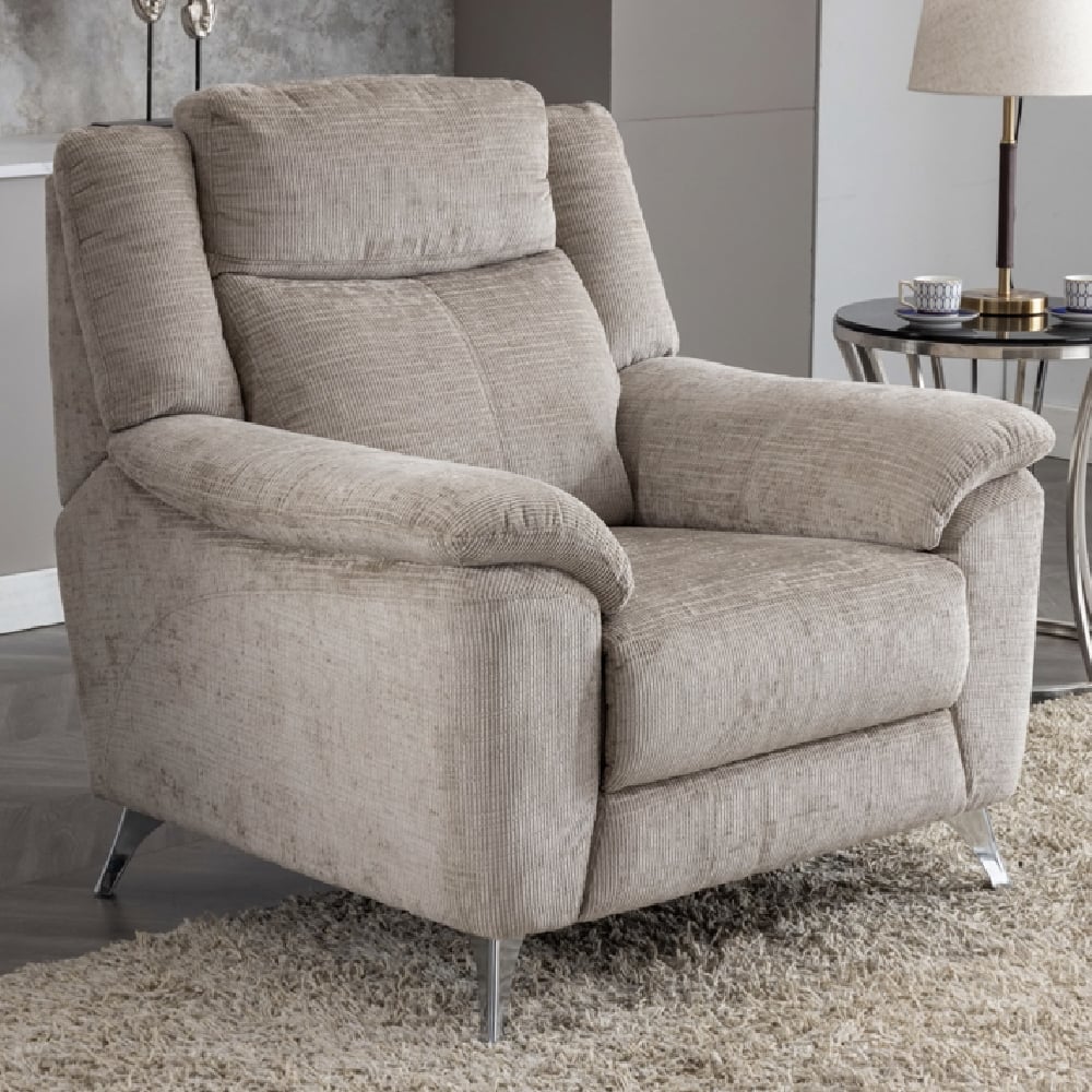 Mankato Fabric 3+1+1 Seater Sofa Set In Fossil