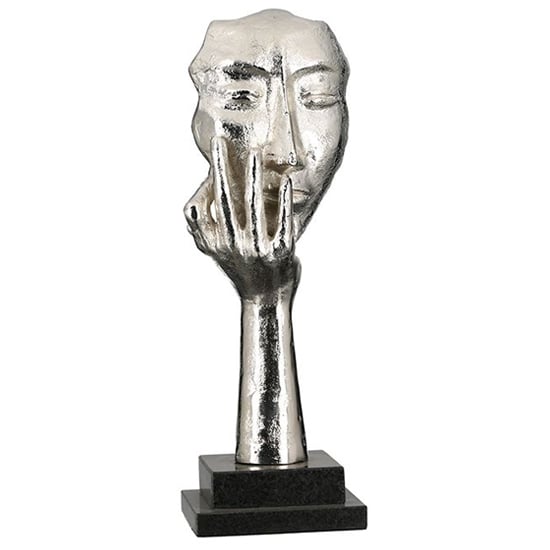 Photo of Mannequin aluminium sculpture in antique silver and black