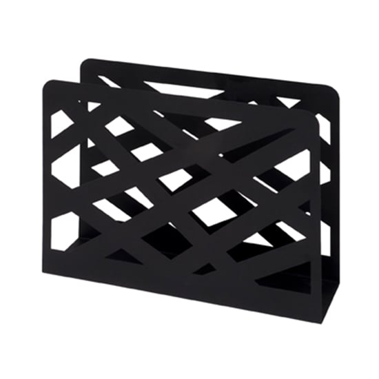 Photo of Mannheim metal magazine rack in black