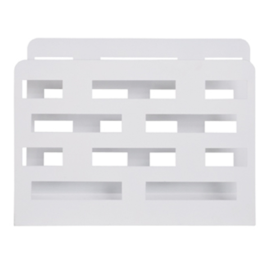 Mannheim Metal Magazine Rack In White
