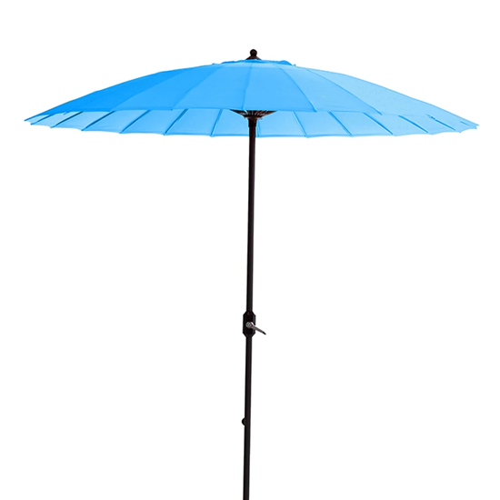 Manoya 250cm Round Parasol In Light Blue