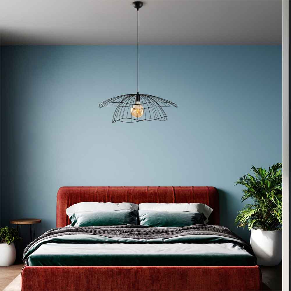 Mantar Metal Ceiling Pendant Light in Black