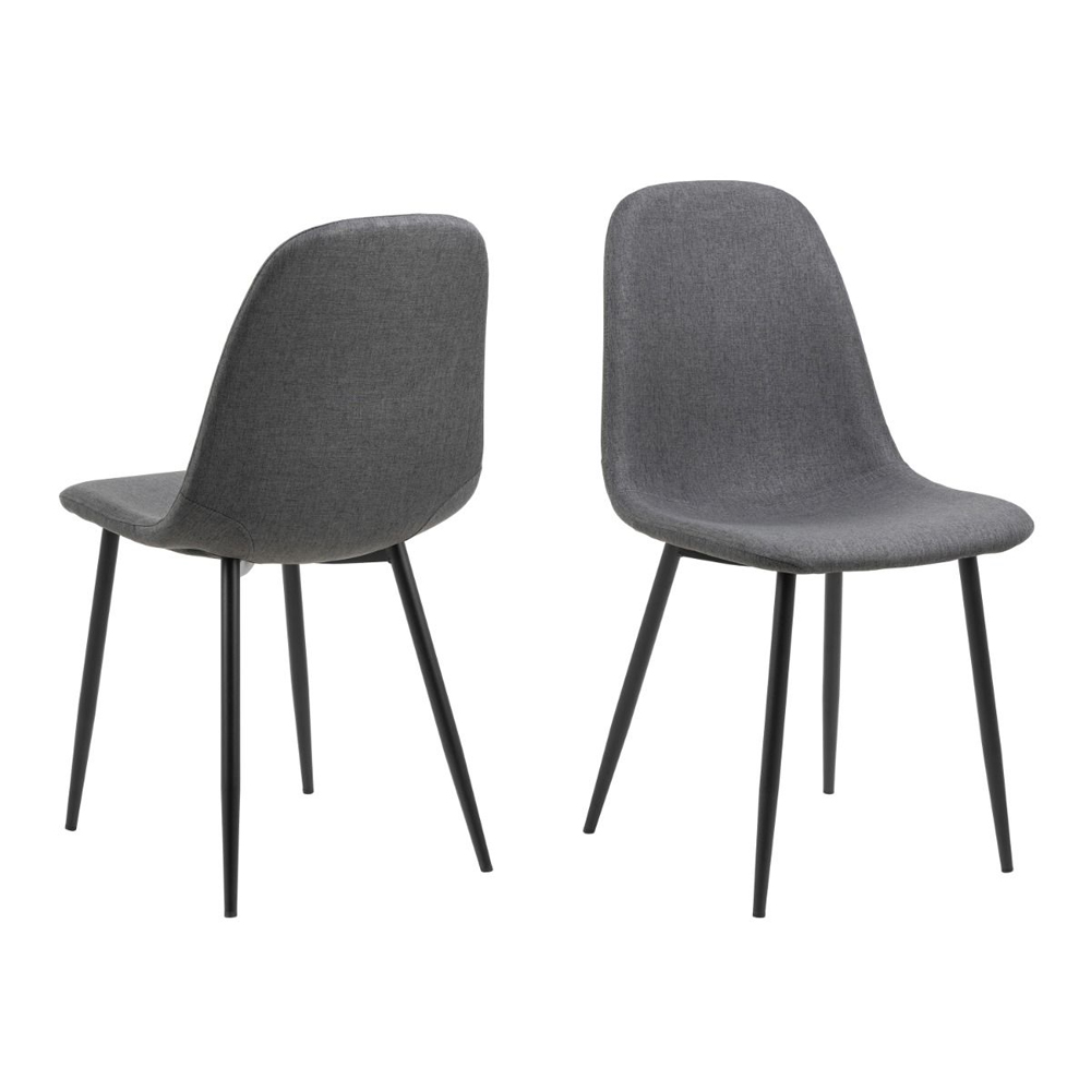 Malone Ceramic Dining Table With 4 Casey Grey Chairs In Black