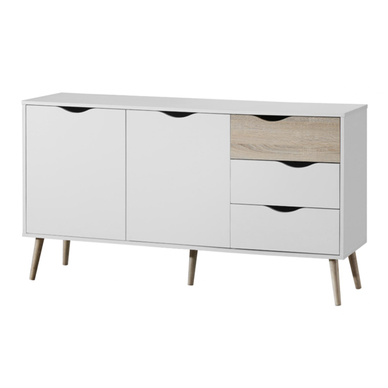 Appleton Large Sideboard In White And Oak_2